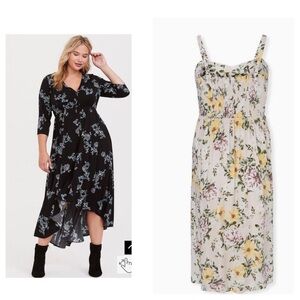 GUC Bundle of 2 Torrid floral dresses